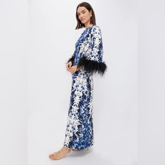 NWT Tuckernuck Indigo Reflection Feather Jamison Dress XXS - Picture 2 of 8